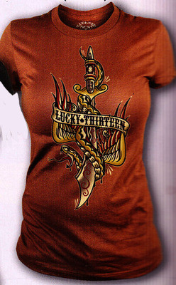 Lucky 13 Flying Dagger Vintage T-Shirt