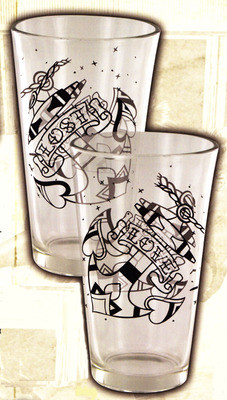 Lucky 13 Love Lost Pint Glasses