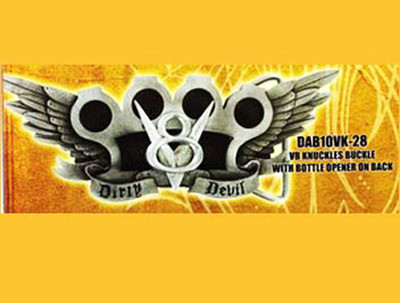 Dirty Devil V8 Knuckles Belt Buckle