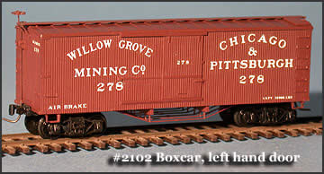 FNR2102 Undecorated 36' Trussrod Wood Box Car Kit 2pk