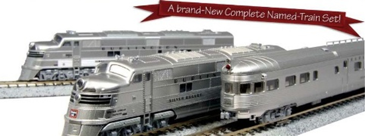 KAT-106-090 CB&Q Silver Streak Train Set