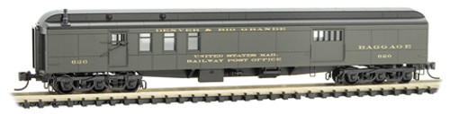 MTL-148 00 390 DRGW 70' Mail Baggage Car