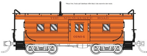 FVM-91001 MILW Horizontal-Rib Caboose