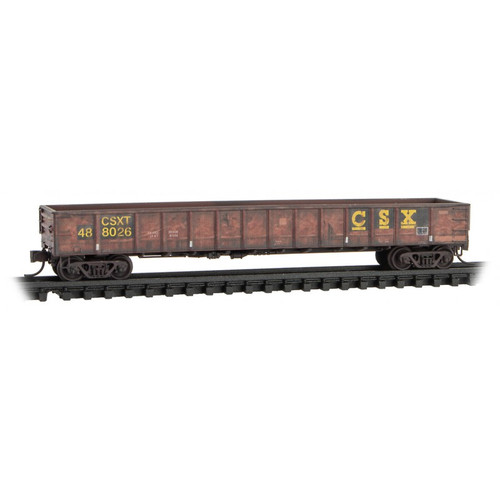 MTL-105 44 820 CSX 50' Steel Side Gondola-Weathered