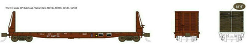 WOT-50145 SP 53'6" Bulkhead Flat Car