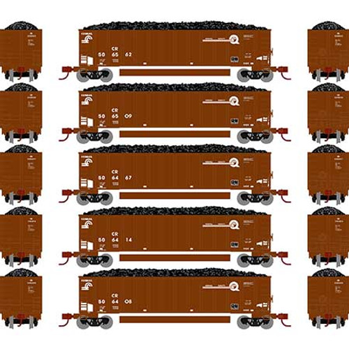 ATH-25074 Conrail Bethgon Coalporter 5-pk w/loads