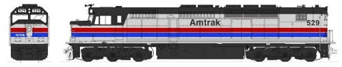 KAT-176-9204 Amtrak/Phase II SDP40F Locomotive