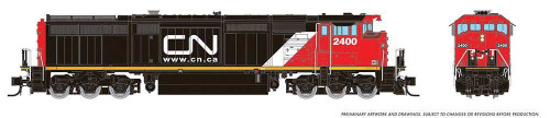 RAP-540538 CN Dash8-40CM Locomotive