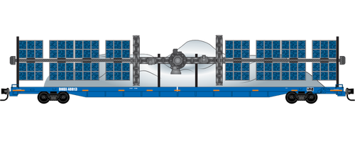 MTL-071 00 610 DODX Flat Car with Mystery Weather Balloon Load