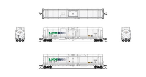 BLI-8145 Linde Cryogenic Tank Car 2-pk