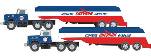 CMW-51206 1954 IH R-190 Tractor-Tanker Trailer 2-pk-Chevron