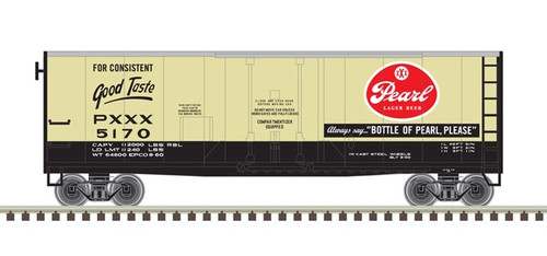 ATL-50 006 498 Pearl Lager 40' Plug Door Box Car-Trainman