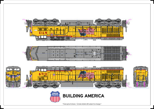 KAT-176-7039 UP AC4400CW Locomotive