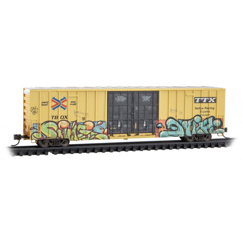 MTL-123 44 014 TTX 60' DPD High-Cube Box Car-Graffiti