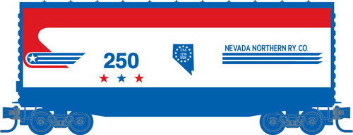 MTL-101 00 822 Nevada Northern Freedom 40' Hy-Cube Box Car