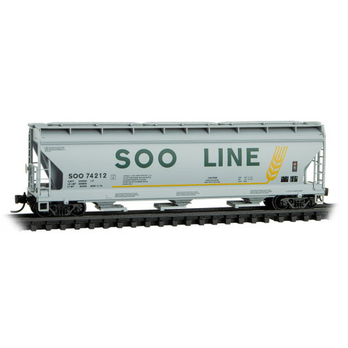 MTL-094 00 155 Soo Line 3-Bay Covered Hopper
