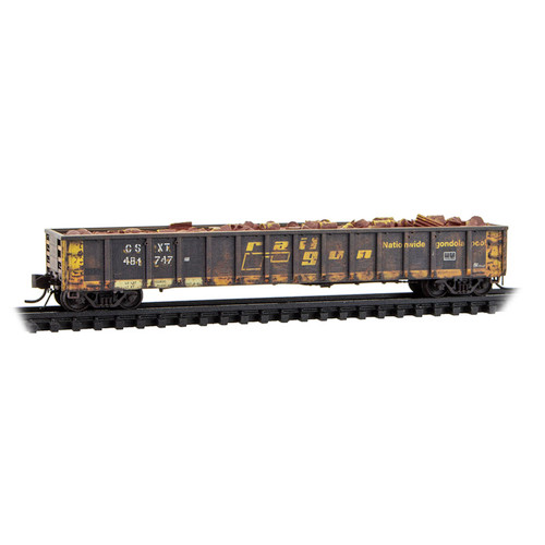 ATL-MTL-170 144 050 CSX/x-Railgon 52'6" Greenville 2494 Mill Gondola