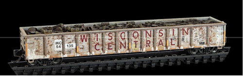 ATL-MTL-170 144 020 WC 52'6" Greenville 2494 Mill Gondola-weathered