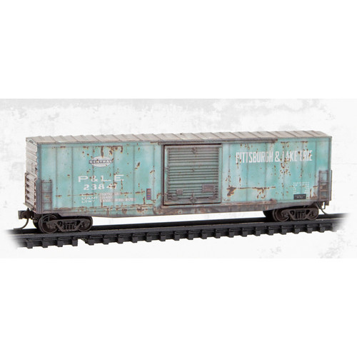 ATL-MTL-180 144 470 P&LE 50' SD Box Car-weathered