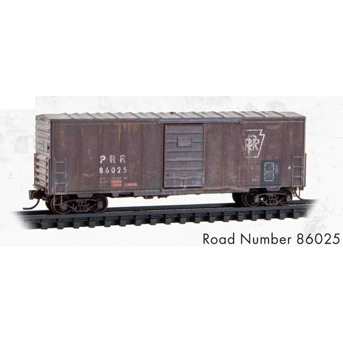 ATL-MTL-024 144 620 PRR 40' SD Box Car-weathered