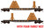 MTL-993 02 222 NS Ribbon Rail 50' Gondola Center Car-Weathered 2-pk-FF
