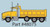 TWX-48075 Yellow Kenworth T800 Dump Truck