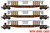 MTL-983 02 267 NYC 50' Flat Car w/SW9 Frames 3-pk