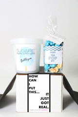 Baby Shower Invitation Gift  - "IT JUST GOT REAL" - 2 Sweet treats 