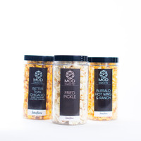 Introducing ModSweets™ Black Label Gourmet Popcorn, a premium snacking experience that takes popcorn to a whole new level. In each generous 32 oz container, you'll find 3 cups of our meticulously crafted popcorn, expertly coated with irresistible flavors. Our Black Label collection features a curated selection of gourmet popcorn varieties, combining unique ingredients and artisanal techniques to create an explosion of taste. Indulge in flavors like Truffle Parmesan, Spicy Sriracha, or Dark Chocolate Sea Salt, and let your taste buds savor the richness with every bite. Elevate your snacking moments with ModSweets™ Black Label Gourmet Popcorn and experience the ultimate in popcorn perfection.