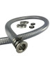 3' Clear Vacuum Hose with NW25 Fittings