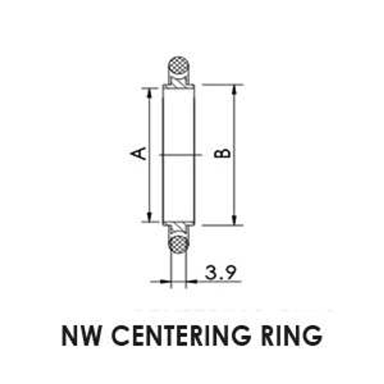 NW50 Viton® Centering Ring Drawing