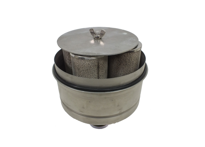 MV340050 Straight Thru 8" High Vacuum Trap, NW50 FLUIDX