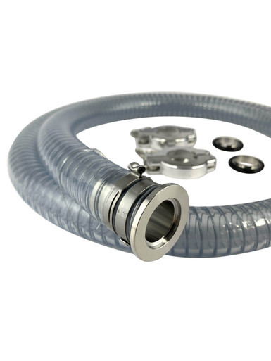 6' Clear Vacuum Hose with NW25 Fittings