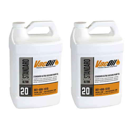 VacOil® 20 Grade Vacuum Pump Oil - 2/1 Gallons