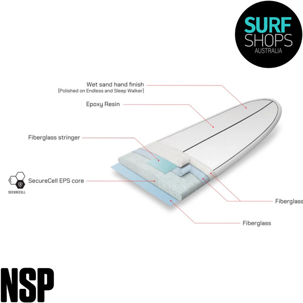 NSP Surfboards Longboard Overdrive HDT Elements Surf Shops