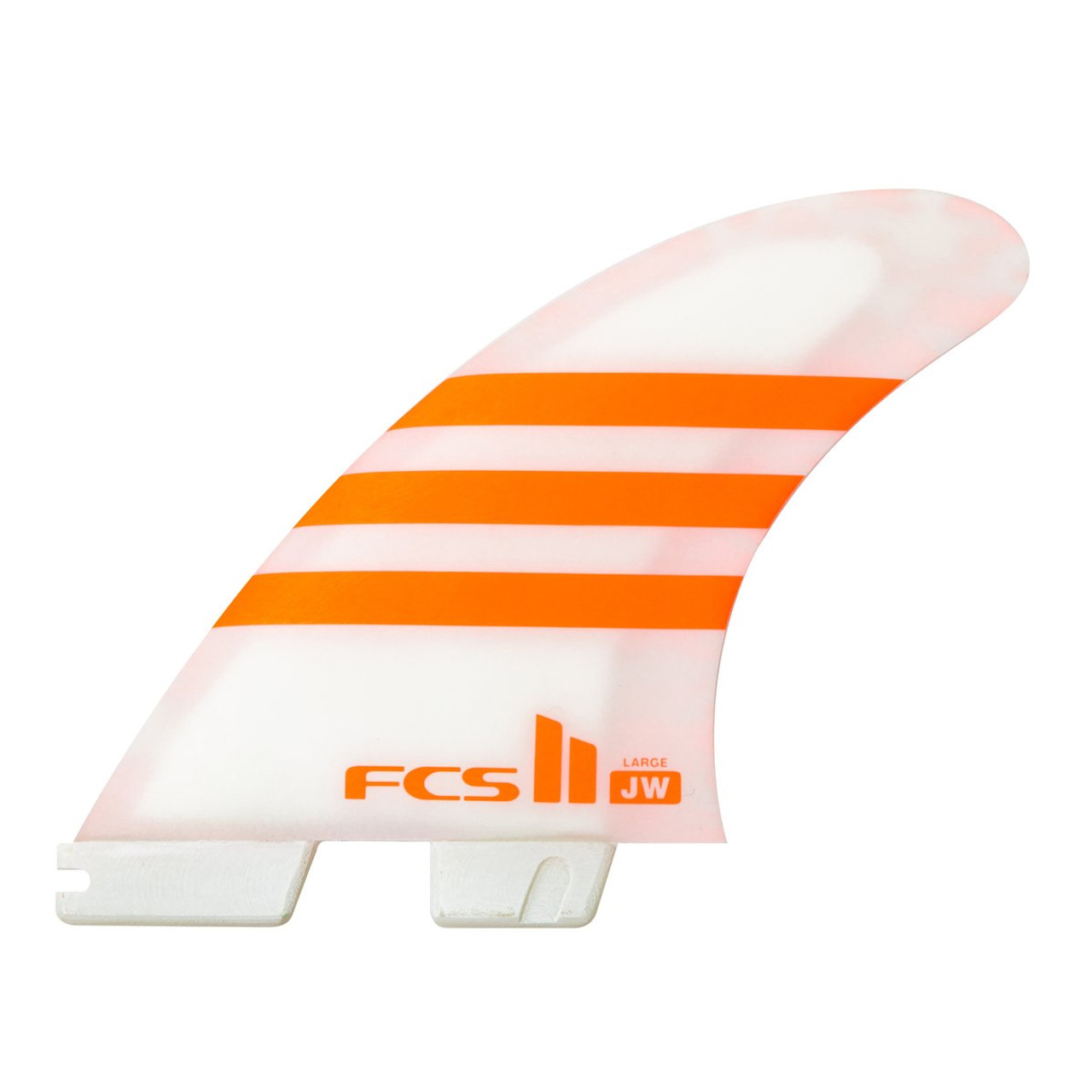 FCSII JW Julian Wilson | Large | Thruster (3) Fin Set | Performance Core |  Athlete Series FCS Surfing Fins | Super Responsive