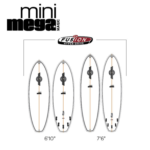 Mini Magic 2 Fusion Walden Surfboards Super High Volume Surf