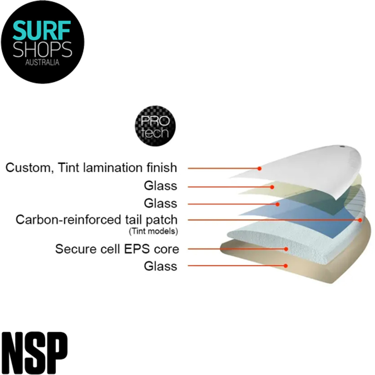 Buy Longboard Surfboard NSP Protech Surf Shops Australia Shop Online