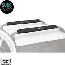 Large Roof Rack Pads | Black | Surf Travel | Surfing Trips | Surfboard Transit Protection