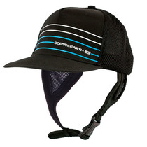 Kuta Stripe Surf Cap | Surfing Hat With Adjustable Chin Strap | One Size Fits Most
