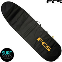 FCS Classic Funboard | Fish Day Surfboard Cover | Black/ Mango | Surf Board Bag | Day Trip Light to Medium Protection FCS Classic Funboard | Fish Day Surfboard Cover | Black/ Mango | Surf Board Bag | Day Trip Light to Medium Protection