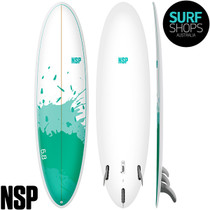 NSP Surfboards | E+ Funboard | Built Tough Epoxy Core | Mid-Length Surfboard | Mini Mal  NSP Surfboards | E+ Funboard | Built Tough Epoxy Core | Mid-Length Surfboard | Mini Mal