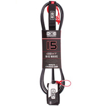 15ft Premium Big Wave XT Leash | Safety Release Pin | Leg Rope | Leggie | Ocean and Earth