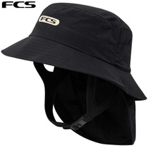 FCS | Bucket Surf Hat | Surfing Hat With Adjustable Under Chin Strap | Black FCS | Bucket Surf Hat | Surfing Hat With Adjustable Under Chin Strap | Black