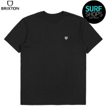 Brixton | Sheild Heavyweight Tailored Fit Tee | Black | Surfwear | T-Shirt Brixton | Sheild Heavyweight Tailored Fit Tee | Black | Surfwear | T-Shirt