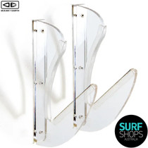 Ocean and Earth | Invisible Acrylic Wall Rack Mount Kit | Horizontal Surfboard Display | Surfboard Rack Kit | Surfboard Storage | Shortboard Display Ocean and Earth | Invisible Acrylic Wall Rack Mount Kit | Horizontal Surfboard Display | Surfboard Rack Kit | Surfboard Storage | Shortboard Display