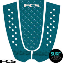 FCS T-3 Eco Tail Pad | FCSII | Tidal Teal | Surfboard Tail Pad | Deck Grip | Traction Pad