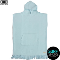 Ocean and Earth | Ladies Poncho Waffle Bleached Aqua | Hooded Towel | Lightweight  Ocean and Earth | Ladies Poncho Waffle Bleached Aqua | Hooded Towel | Lightweight