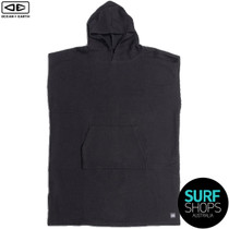 Ocean and Earth | Black Waffle Hooded Towel Poncho | Guys Surf Poncho Ocean and Earth | Black Waffle Hooded Towel Poncho | Guys Surf Poncho