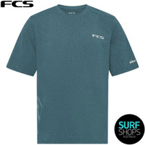 FCS | FCSII Mens Short Sleeve Rash Tee | Relax Fit | Rashie | UV shirt for Surfing | Loose Fit Top for Beach